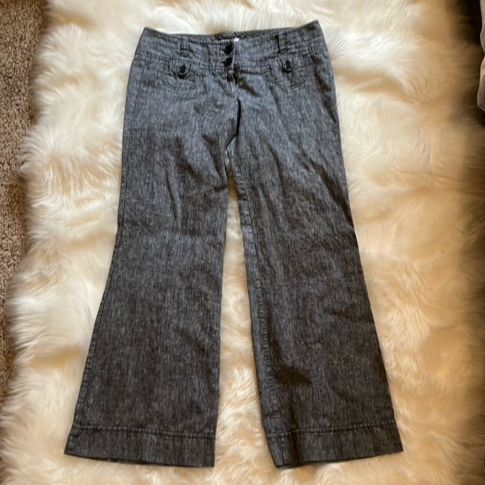Gray linen pants